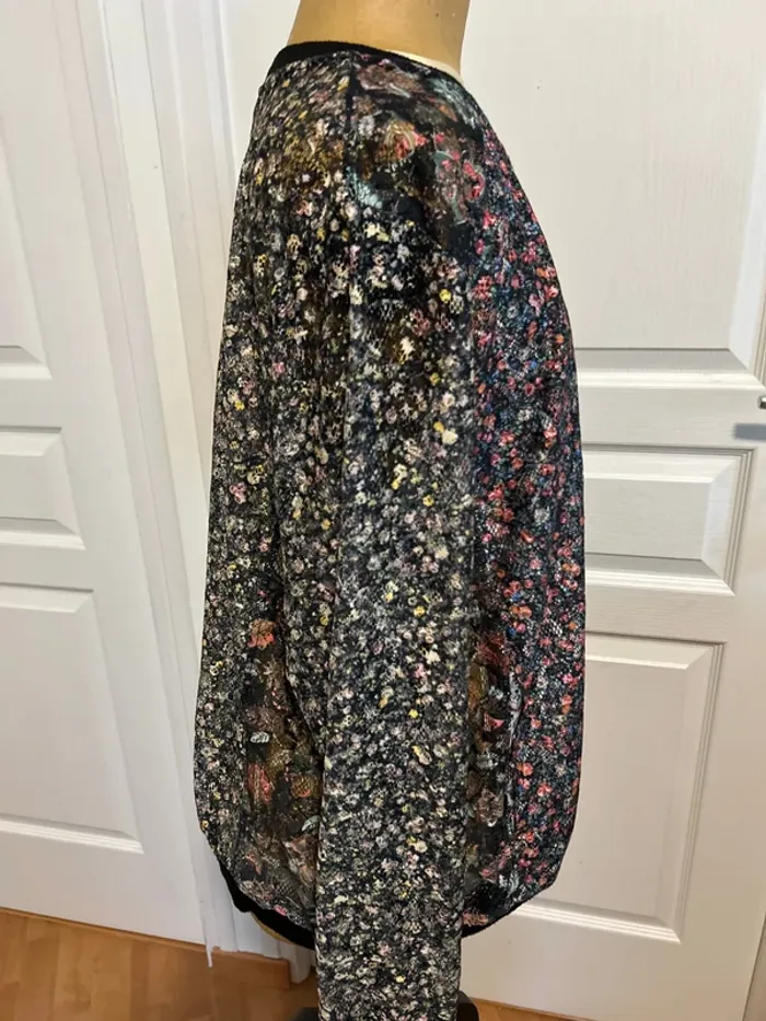 Veste en dentelle fleurie Ulla Popken 50-52 tres bon état - photo numéro 4