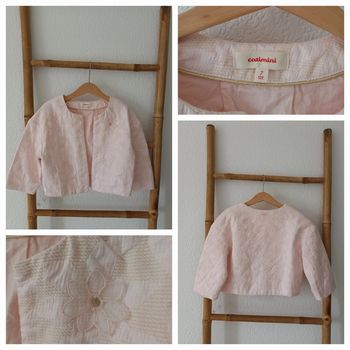 Joli gilet boléro rose Catimini 7 ans