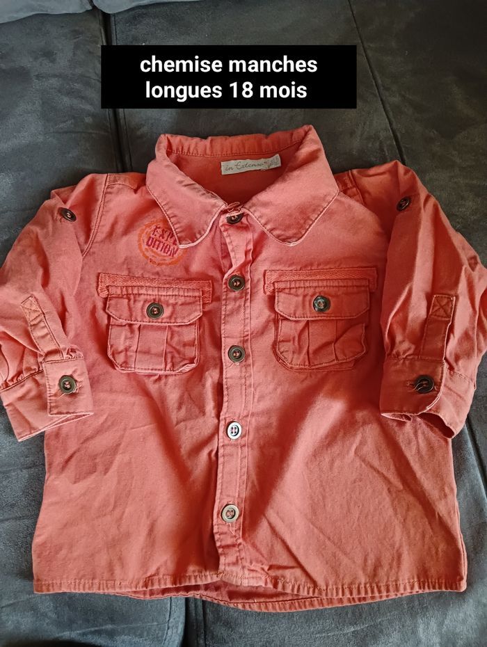 Chemise manches longues 18 mois