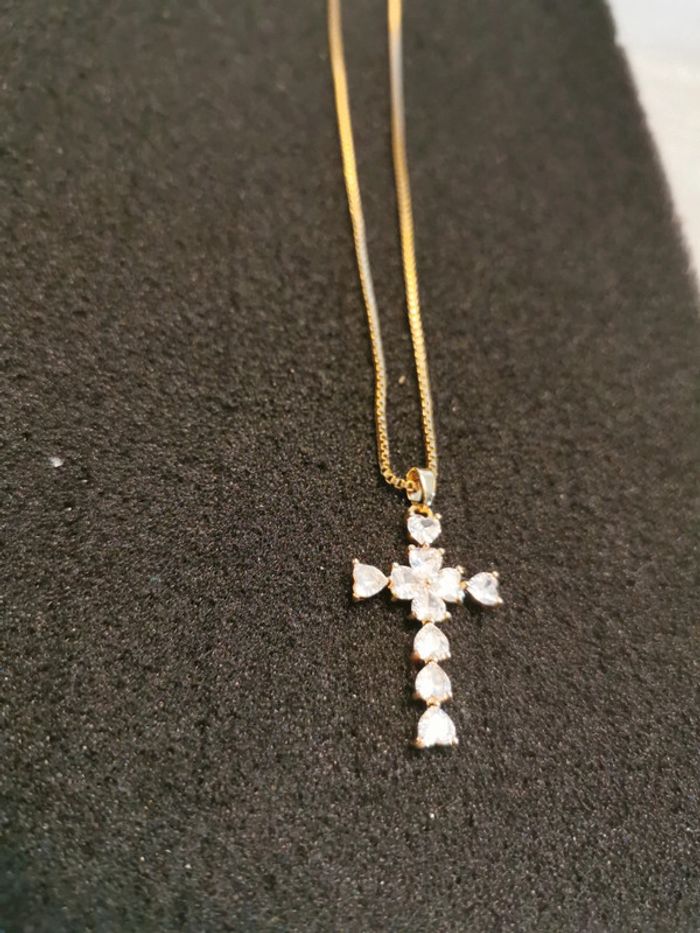 Collier et pendentif spirituel croix chrétienne - photo numéro 2