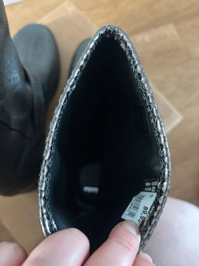 Bottines cuir anthracite femme Bata - photo numéro 15