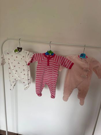Lot de 3 pyjamas 1 mois