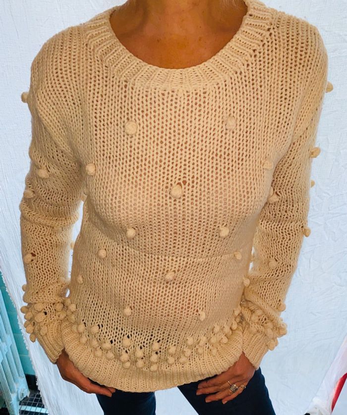 pull Pablo Gerard Darel crème