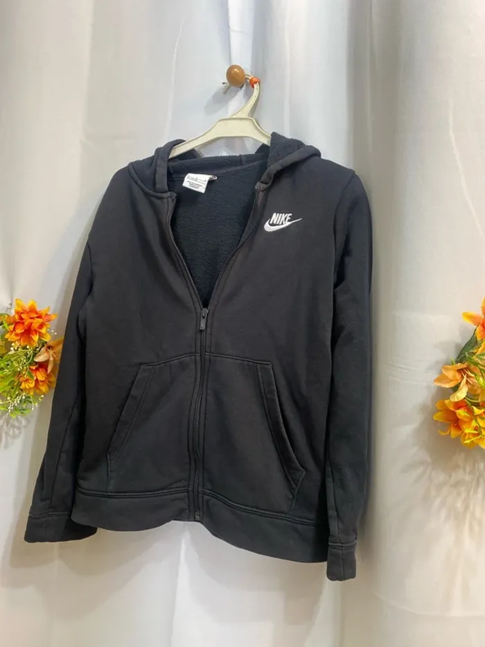 Veste noire Nike 10 ans - n8m - photo numéro 2