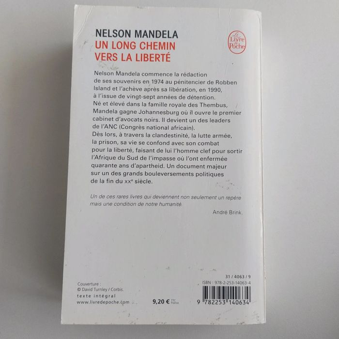 Livre - Un long chemin vers la liberté - photo numéro 2