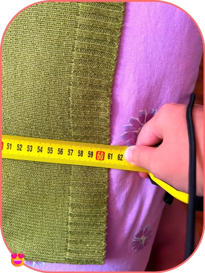 Pull en maille vert olive Mayflower, encolure bateau et boutons - Taille L (T4) - photo numéro 7