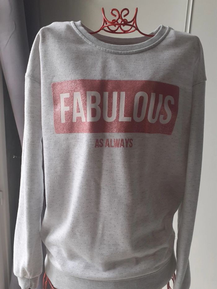 Sweat gris clair de la marque primark jamais porté - photo numéro 2