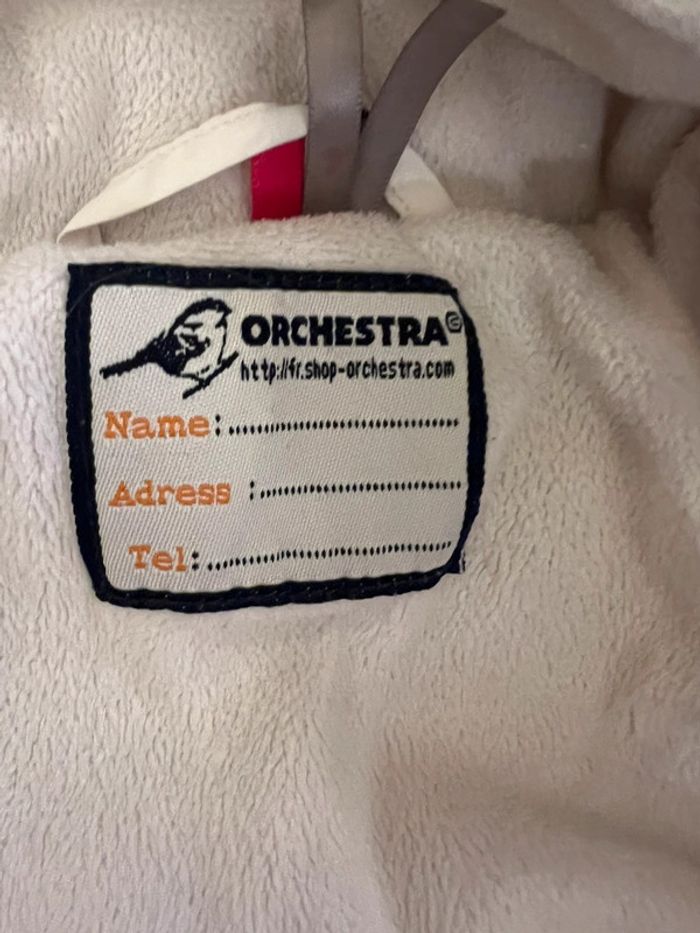 Doudoune blanche, orchestra taille six mois - photo numéro 3