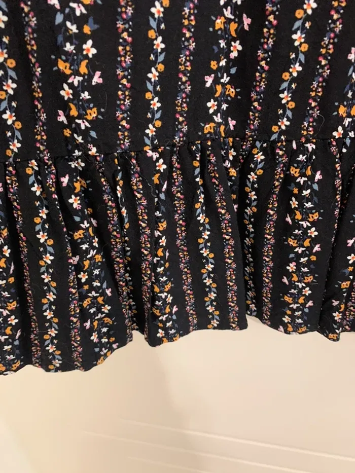 Robe noire fleurie C&A - photo numéro 4