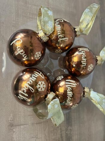 Boule de noel personnalise