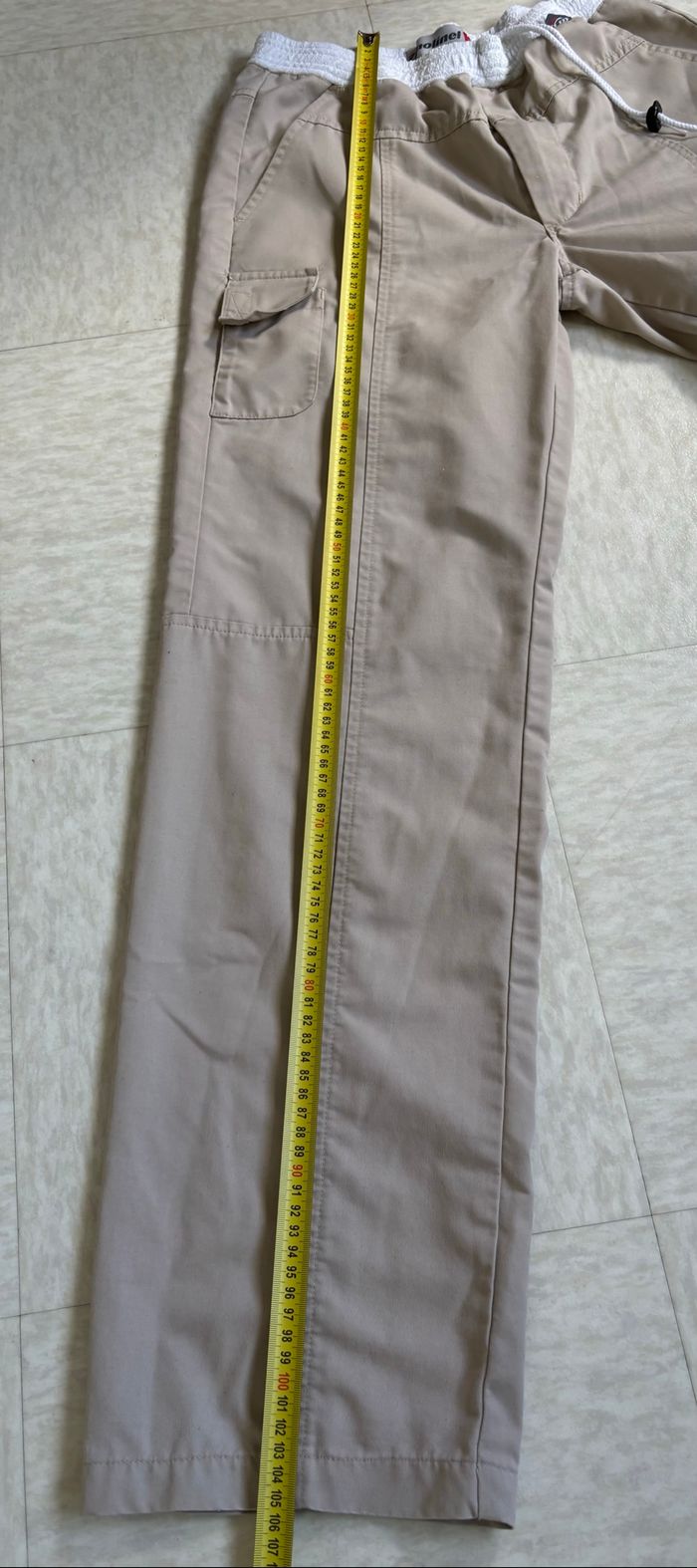 Pantalon cargo vintage pas chère beige Molinel workwear - S - photo numéro 9