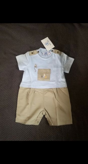 Combi été Lapin Bleu