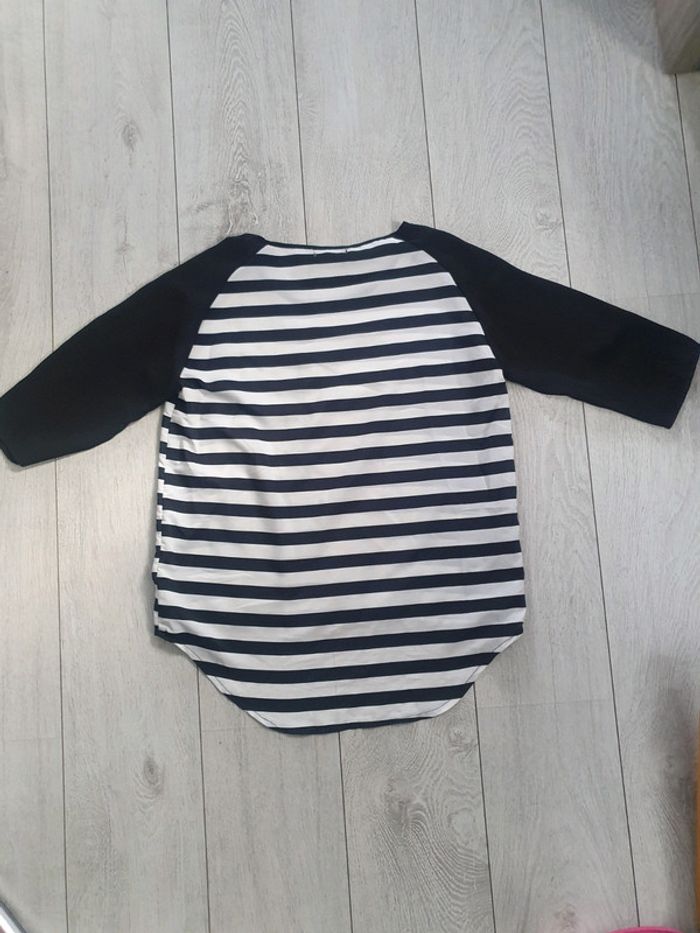 Blouse Manche 3/4 Rayée - photo numéro 2