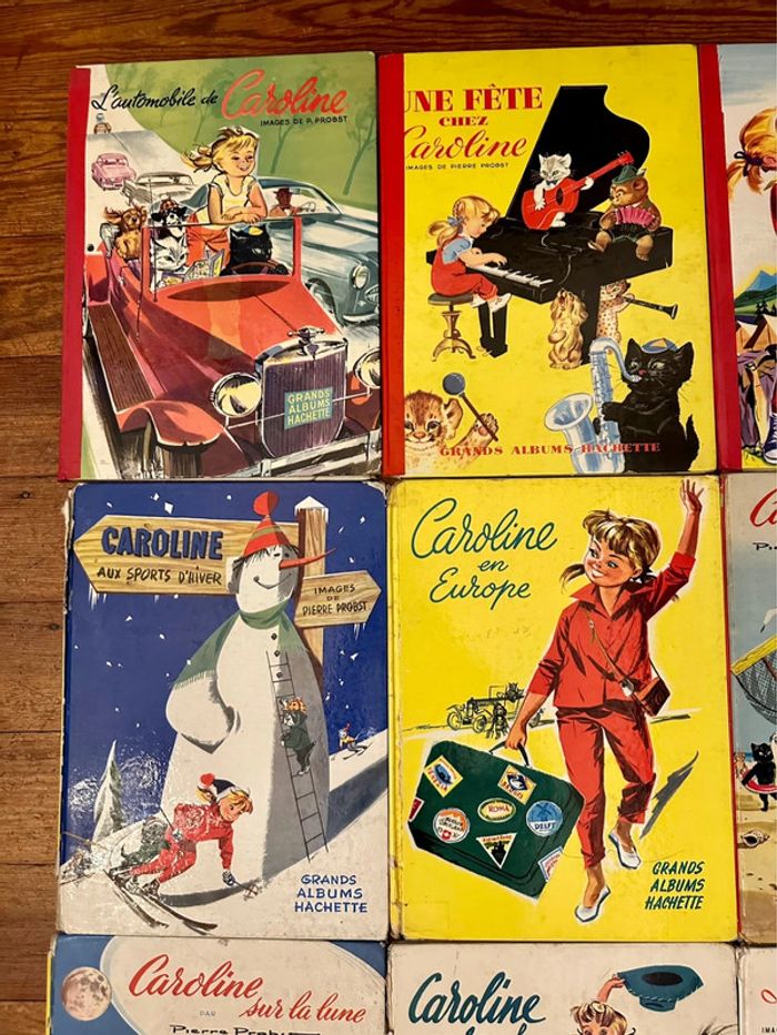 Lot rare de 12 Grands Albums Hachette Caroline livres bd années 60 Pierre Probst - photo numéro 4