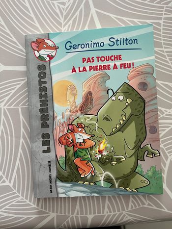 Livre - Geronimo Stilton - Pas touche à la pierre à feu
