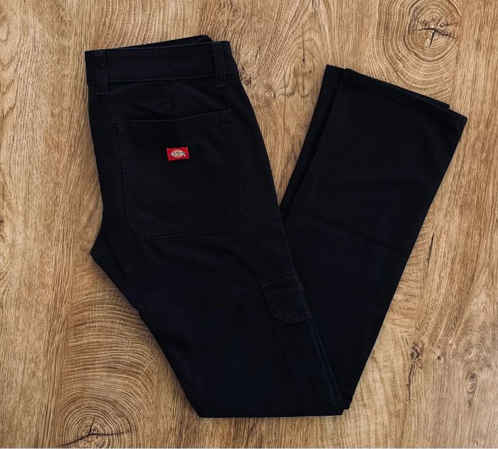 Pantalon cargo noir Dickies Straight pour femme, taille W 26 (36 taille française) - photo numéro 2