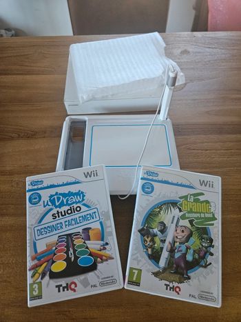 Nintendo Wii # Tablette U-Drawn + 2 Jeux #