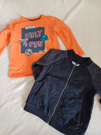 Gilet avec t-shirt 18 mois Gémo