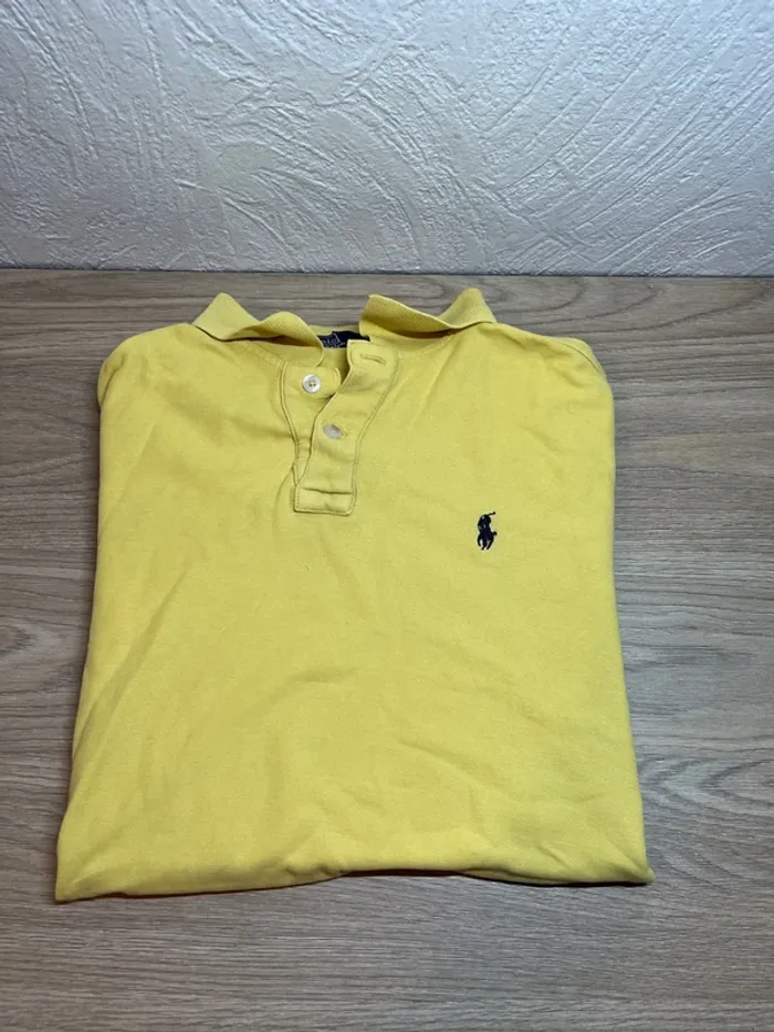 Polo, Ralph Lauren - couleur jaune - taille S