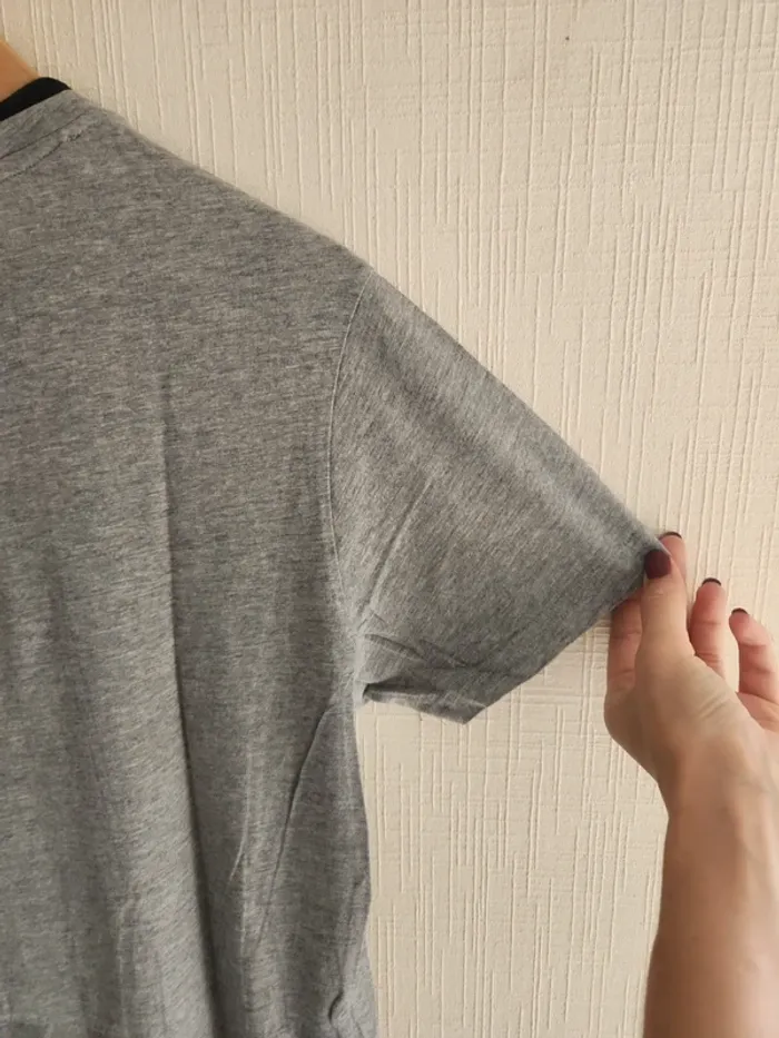Tee-shirt manches courtes gris Celio L - photo numéro 8
