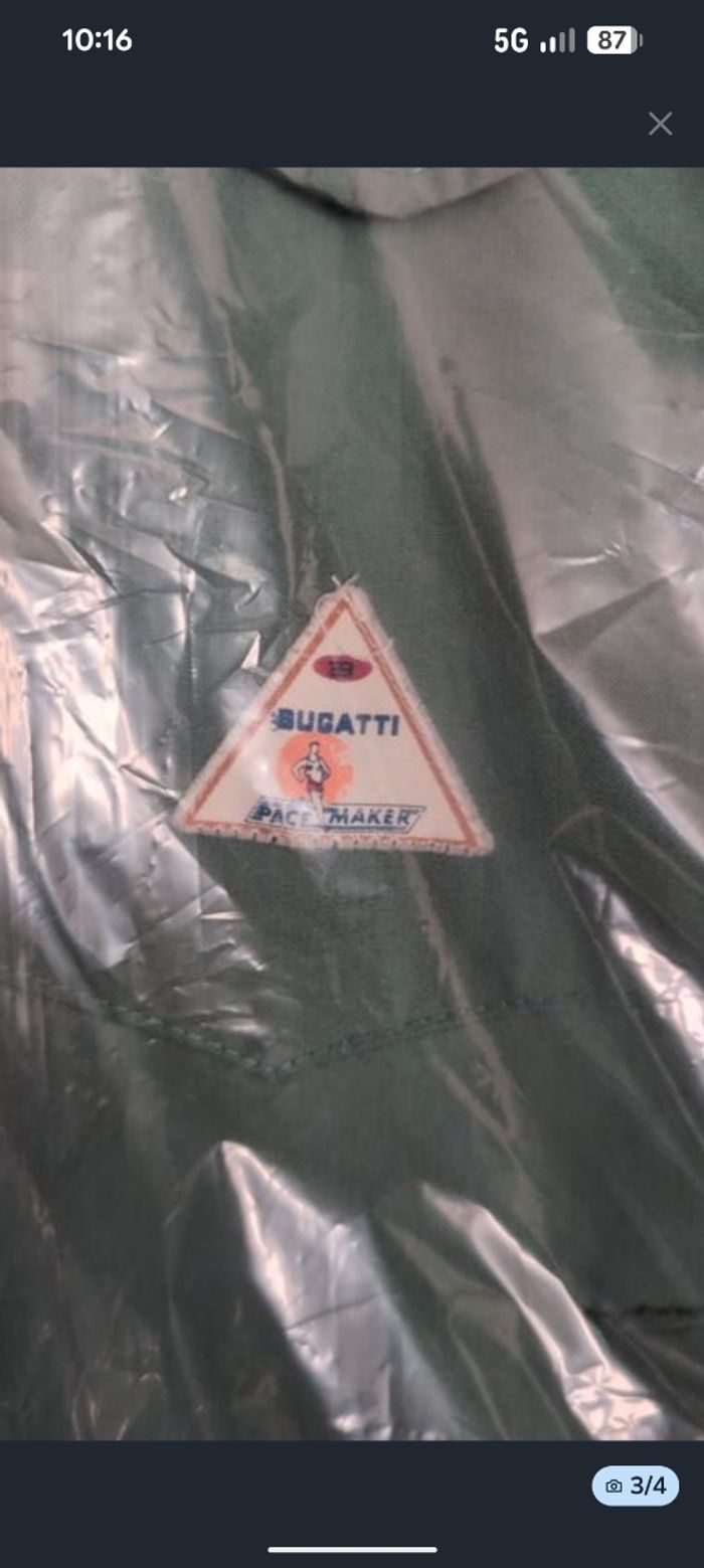 Veste ancienne bugatti  taille 4 - photo numéro 3