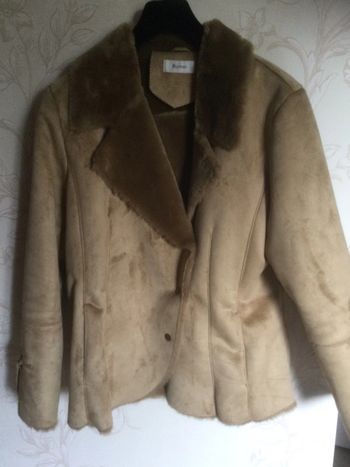 Manteau daim fourré