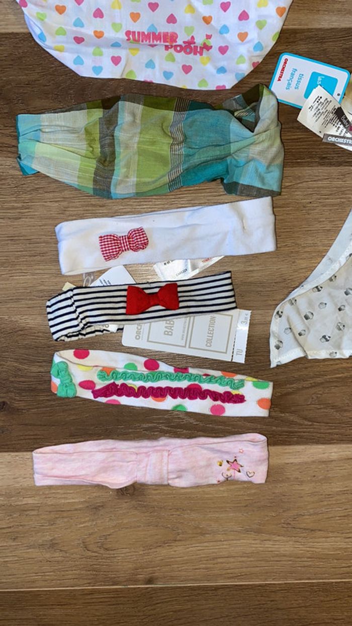 Lot de bandeau bébé fille orchestra - photo numéro 3