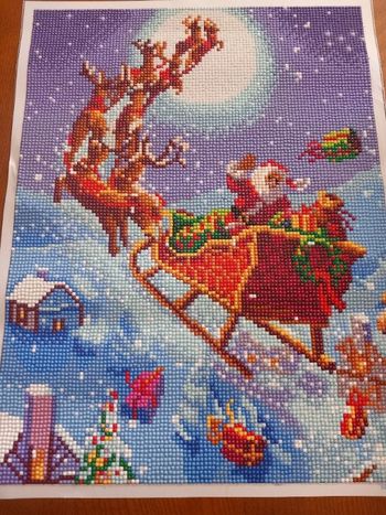 Diamond painting 30x40 cm. Déjà fait