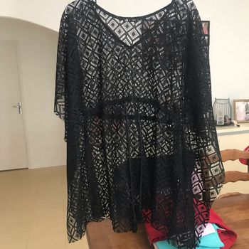 Paréos noire noir été femme
