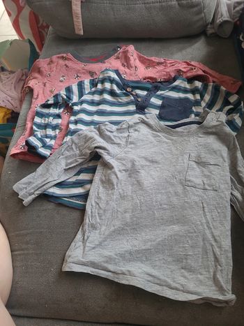 Lot 3 T-shirt manches longues