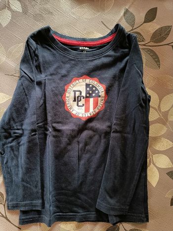 Tee-shirt manches longues bleu marine