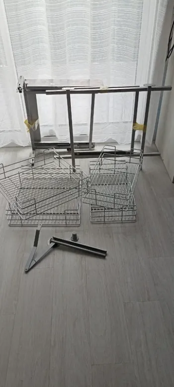 Rangement d'angle coulissant placards