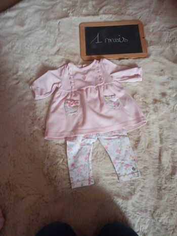 Ensemble fille 1mois