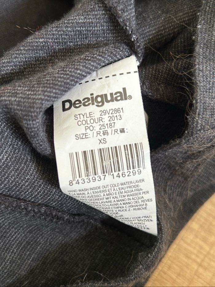 Robe grise et bleue sans manches Desigual taille XS bon état - photo numéro 10
