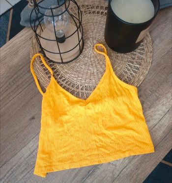 Débardeur top jaune bac 1