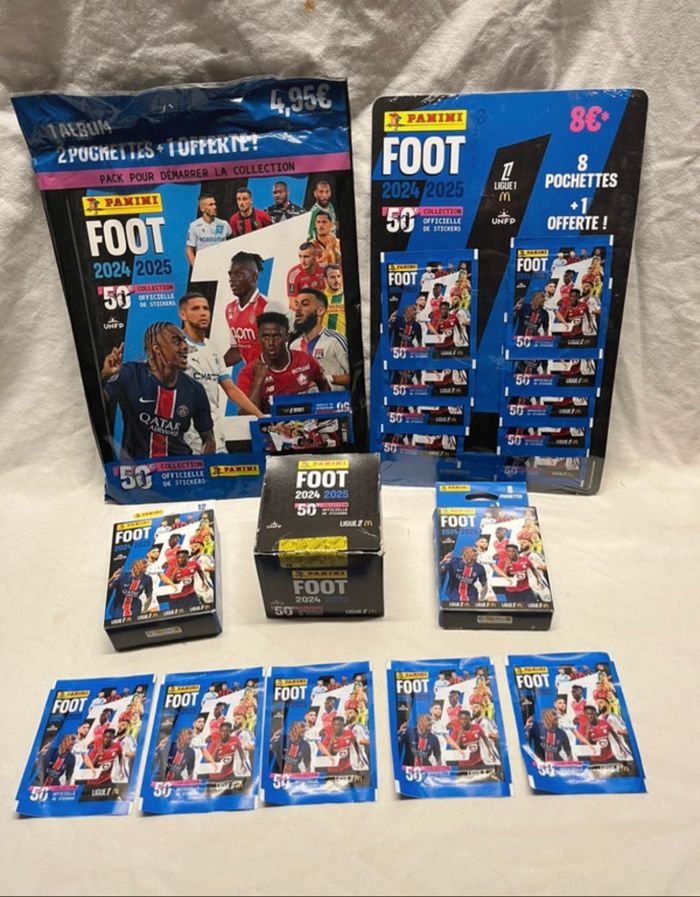 Kit Panini stickers FOOT 50 Collection 2024 / 2025t