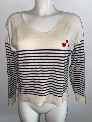 Pull léger motif coeur