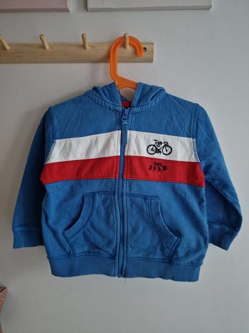 Gilet zippé à capuche garçon 4 ans du pareil au même