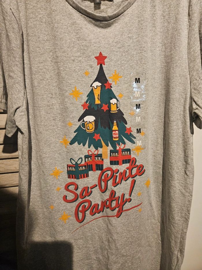 Tee-shirt "Sa-Pinte Party" courte manche taille M TQF neuf - photo numéro 2