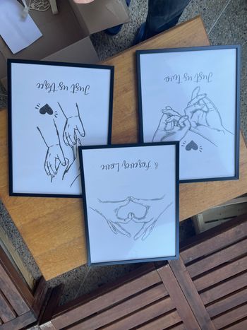 Lot cadre amour 30x40