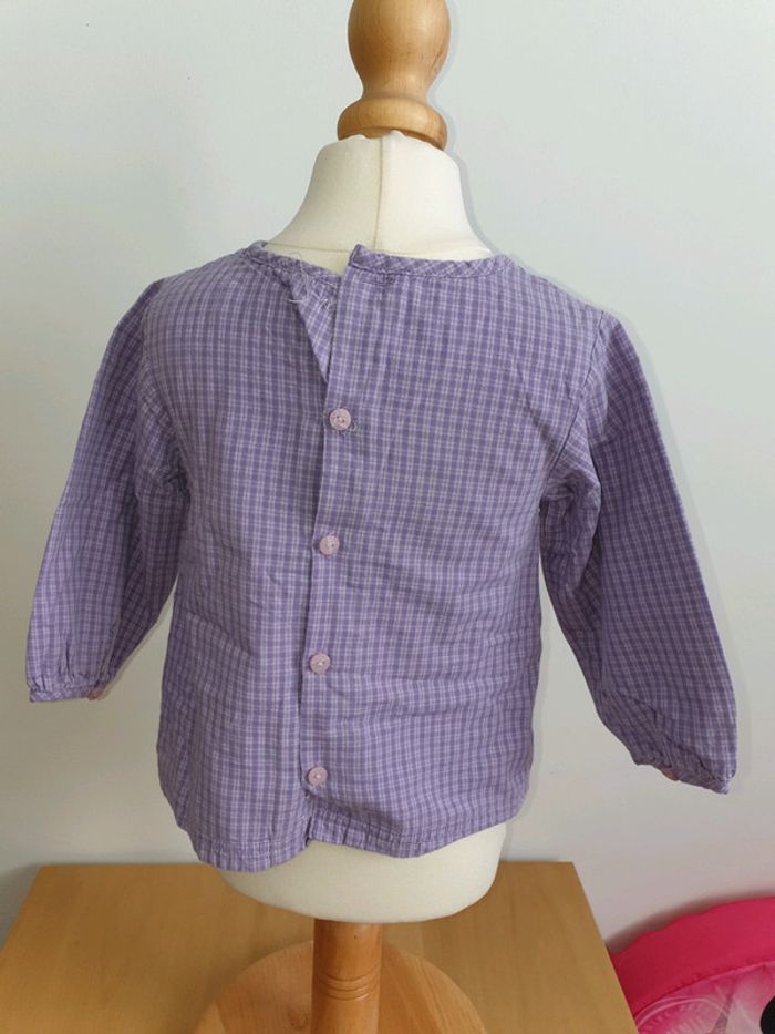 Blouse mauve Tout compte fait 18 mois - photo numéro 2