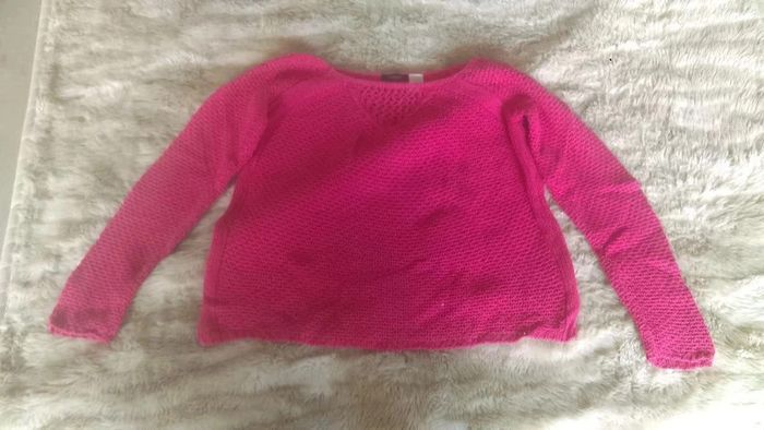 Pull femme oversize à grosses mailles rose T34-36 - La redoute - photo numéro 2