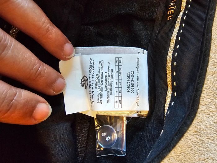 Pantalon droit Camaïeu Taille 36 - photo numéro 5