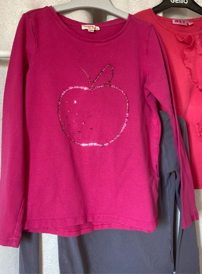 Lot fille t-shirt ml sous pull 8 ans plusieurs marques - photo numéro 7