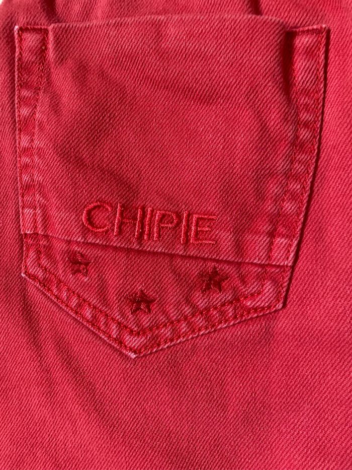 Jupe en jeans rouge 8 ans Chipie - photo numéro 4
