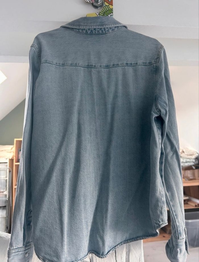 Chemise en jeans bleu H&M taille M - photo numéro 4