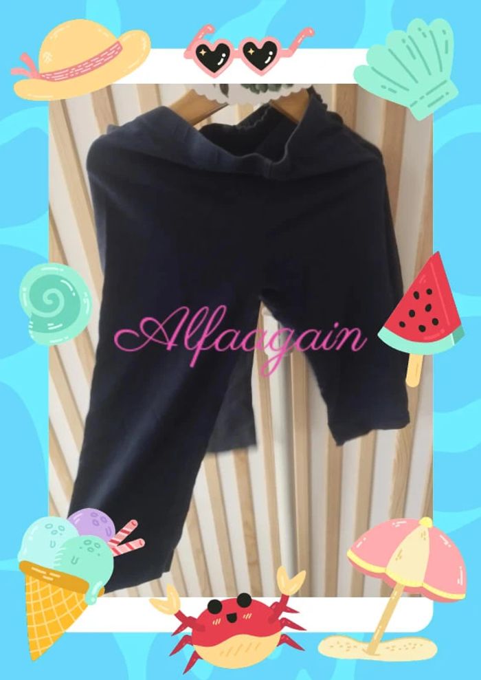 Lot leggings court bleus catimini 8ans - photo numéro 5