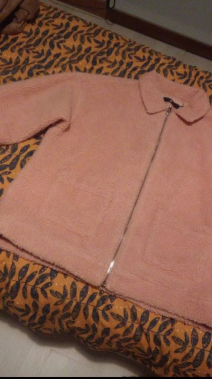 Manteau chaud rose