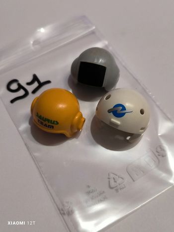 Playmobil lot 3 casques moto