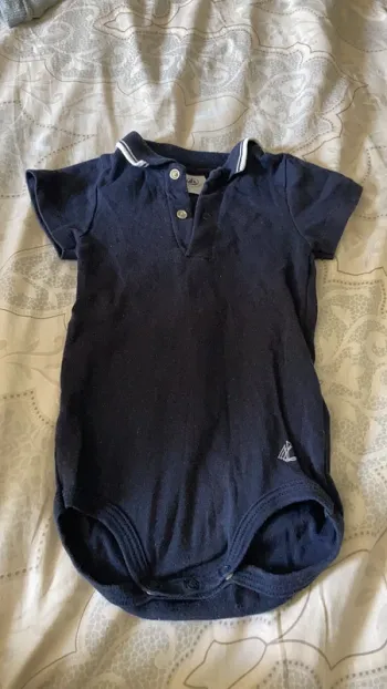Bodies polo Petit Bateau 12mois
